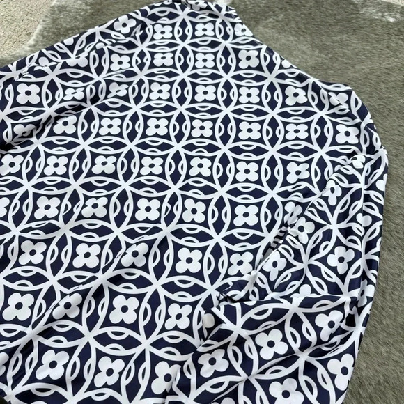 Slinky Brand Geometric Floral Top - Picture 8 of 11